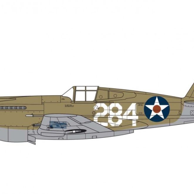 Model k sestavení Curtiss P-40B Warhawk