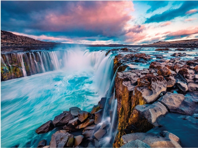 Vodopád Selfoss puzzle 2000 dílků