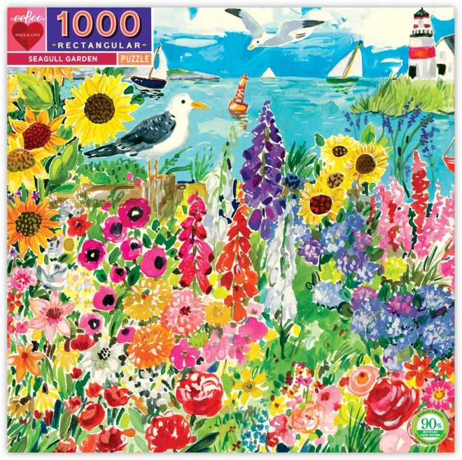 EEBOO Puzzle Zahrada s racky 1000 dílků