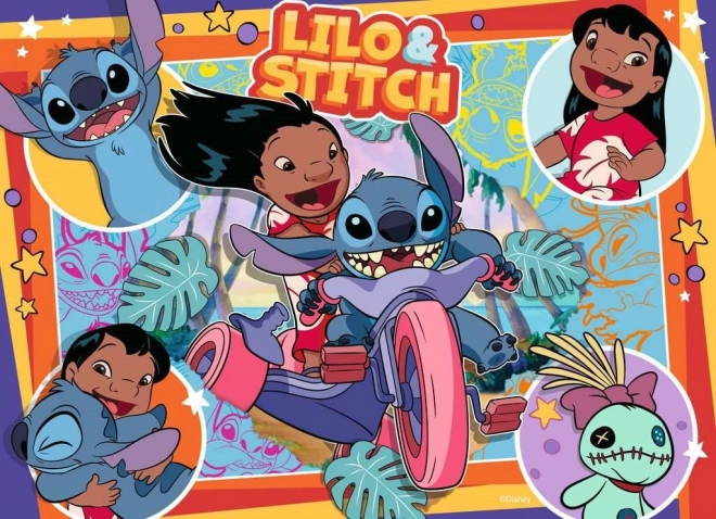 RAVENSBURGER Puzzle Lilo a Stitch 4x100 dílků