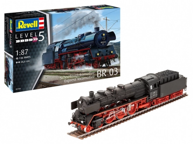 Plastikový model lokomotivy BR03 1/87