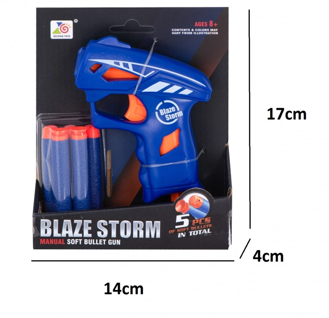 Pistole Blaze Storm Nerf + 5 nábojů
