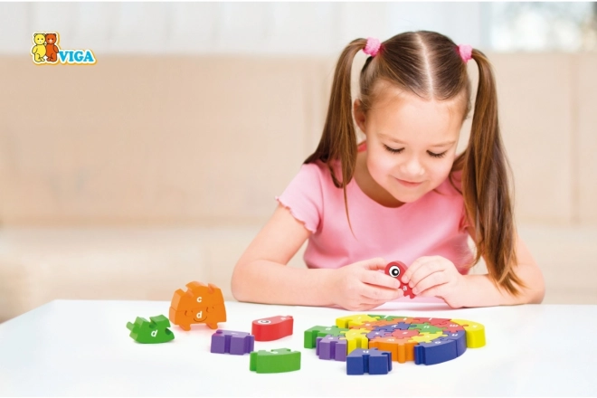 3D Puzzle - Šnek s písmenky