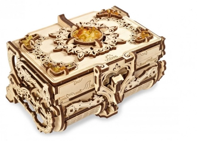 Ugears 3D puzzle - Jantorová šperkovnice 189 dílků