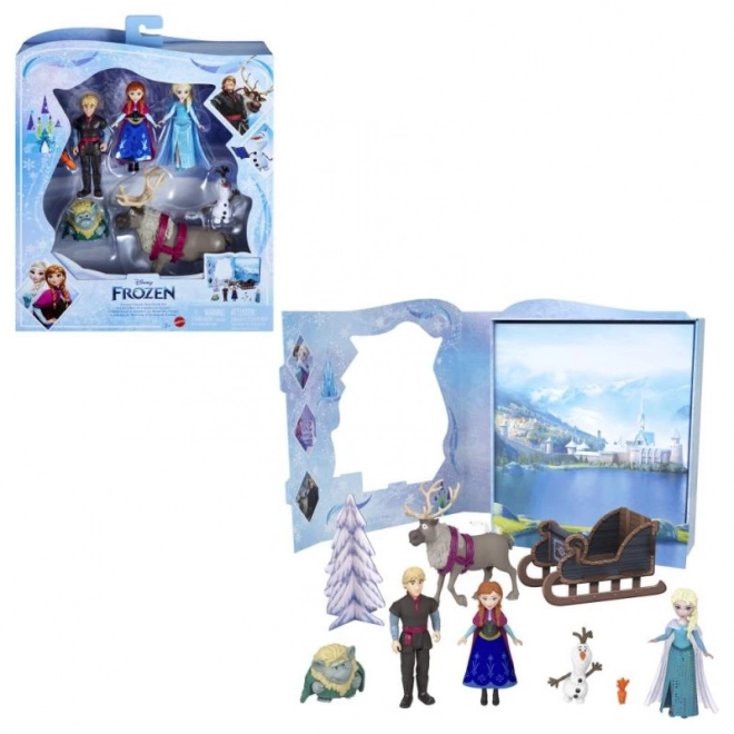 Frozen pohádkový set panenek Anna a Elsa s kamarády