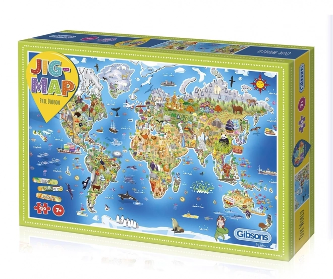 GIBSONS Vzdělávací puzzle Náš svět 250 dílků
