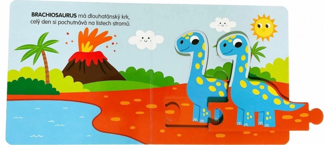 Svojtka & Co. Knížka s puzzle: Dinosauři