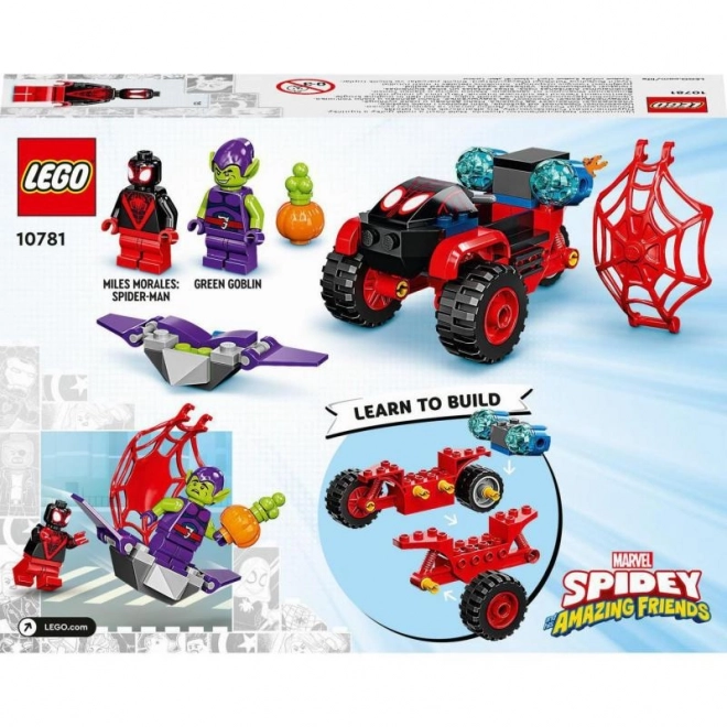 LEGO Spider-Man 10781 Miles Morales: Spider-Man a jeho techno tříkolka