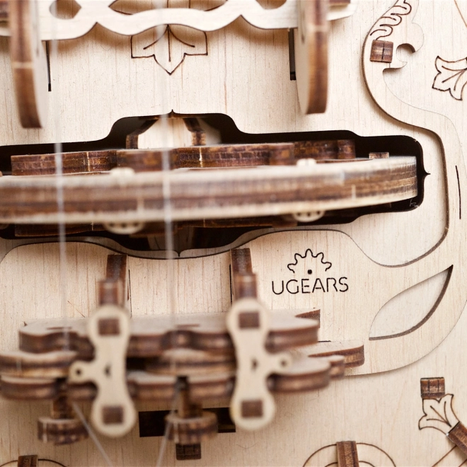 Ugears 3D dřevěné mechanické puzzle Hurdy-Gurdy