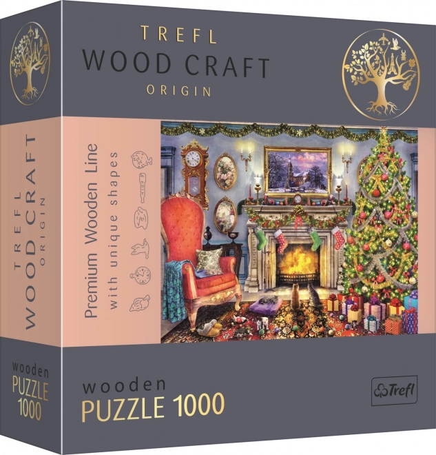 TREFL Wood Craft Origin puzzle U krbu 1000 dílků