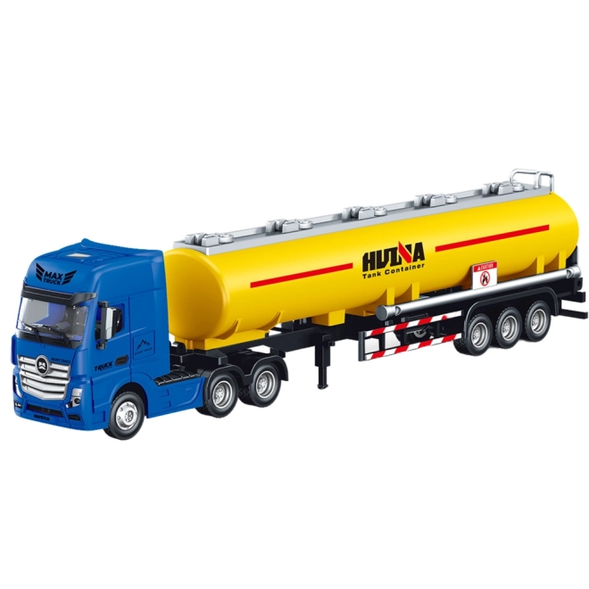 Žlutá kovová cisternová nákladní auto 1:50