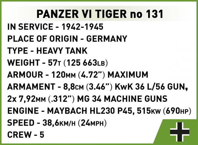 Cobi Panzer VI Tiger I