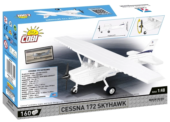 Cobi Cessna 172 Skyhawk 160 bricks white