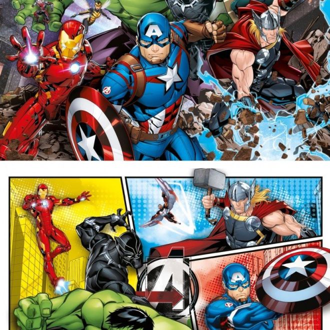 CLEMENTONI Puzzle Avengers 2x60 dílků