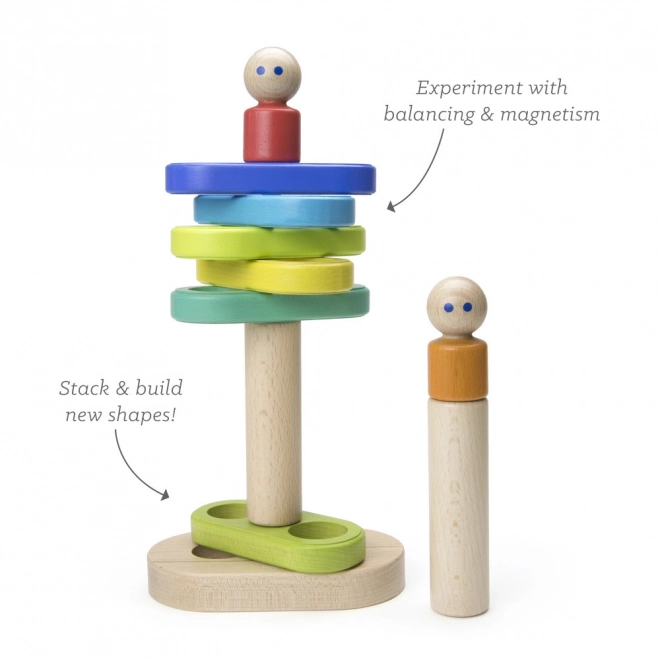 Magnetická stohovací hračka Tegu