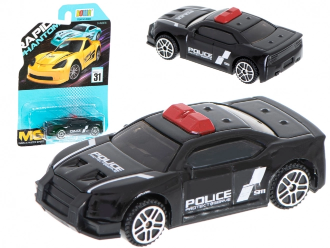 Kovový model auta – Policejní černý