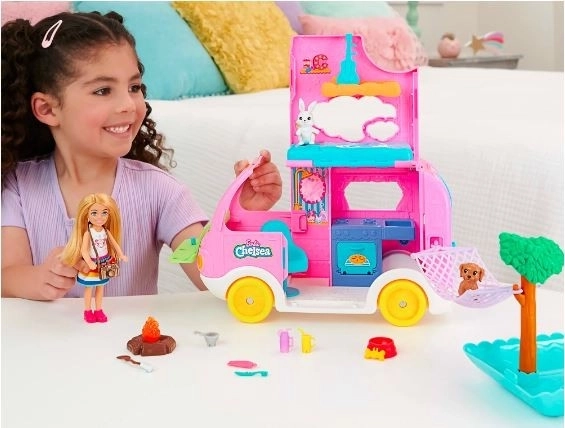 Barbie karavan s Chelsea a zvířátky