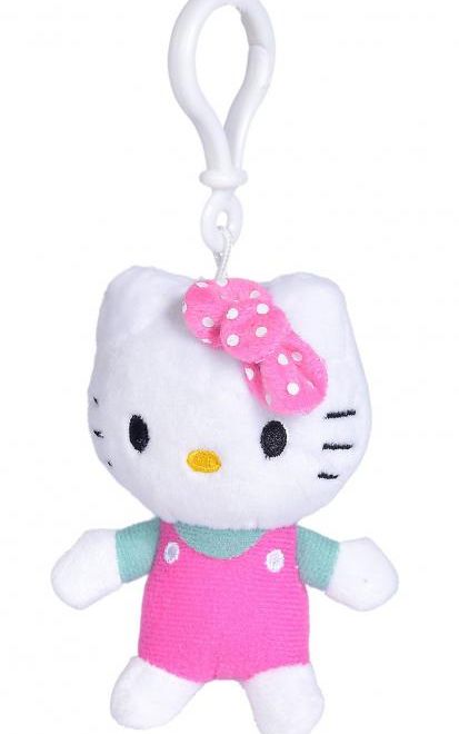 Plyšová klíčenka Hello Kitty, 10 cm, 4 druhy, DP24