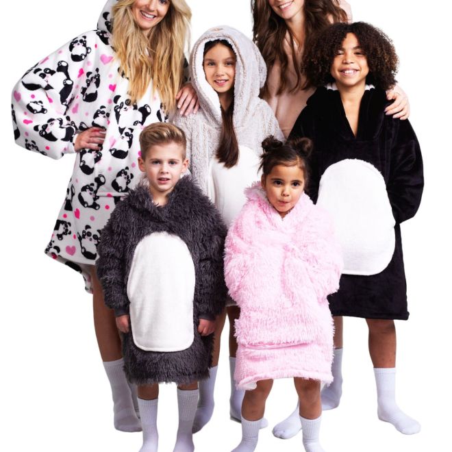 Cozy Noxxiez CH321 Králík - hřejivá televizní mikinová deka s kapucí pro děti 7 - 12 let