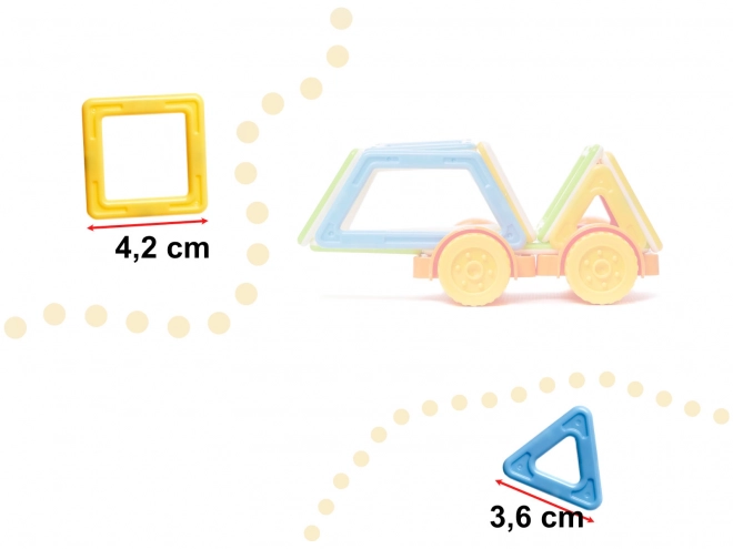Magnetické stavebnice mini magical magnet - 38 ks
