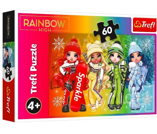 Puzzle 60 prvků Joyful Rainbow panenky vysoké