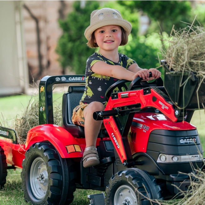 Traktor šlapací Case IH Puma 240CVX s valníkem a přední lžíc