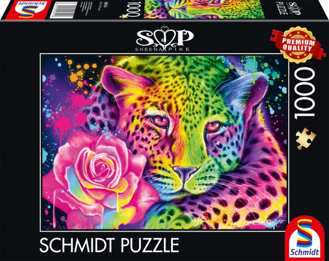 Puzzle Neon Leopard 1000 dílků