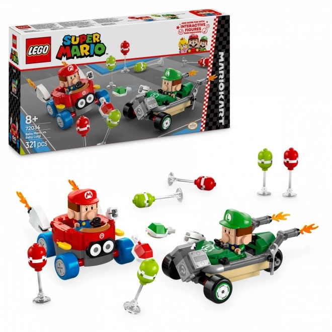 Kostky LEGO Super Mario Baby Mario vs Baby Luigi