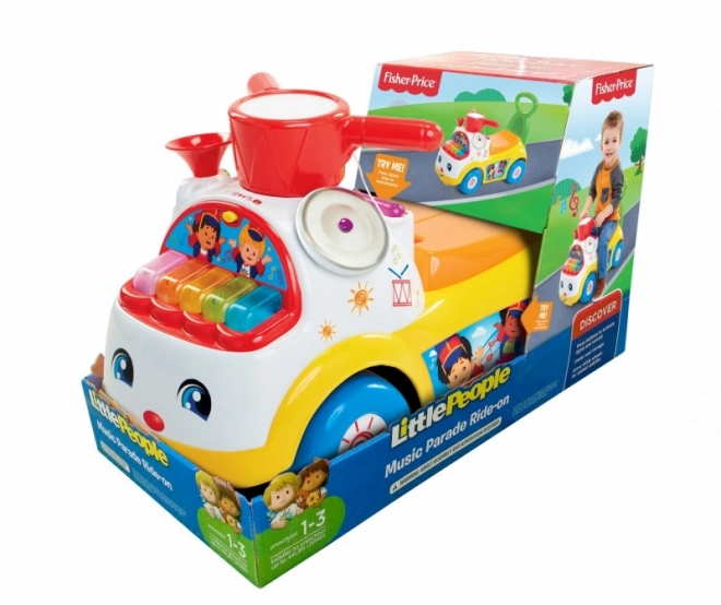 Fisher Price Hudební přehlídkový jezdec žlutý