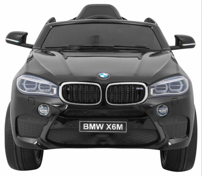 BMW X6M Elektrické dětské auto Lak černá + Dálkové ovládání + EVA + Pomalý start + Audio + LED