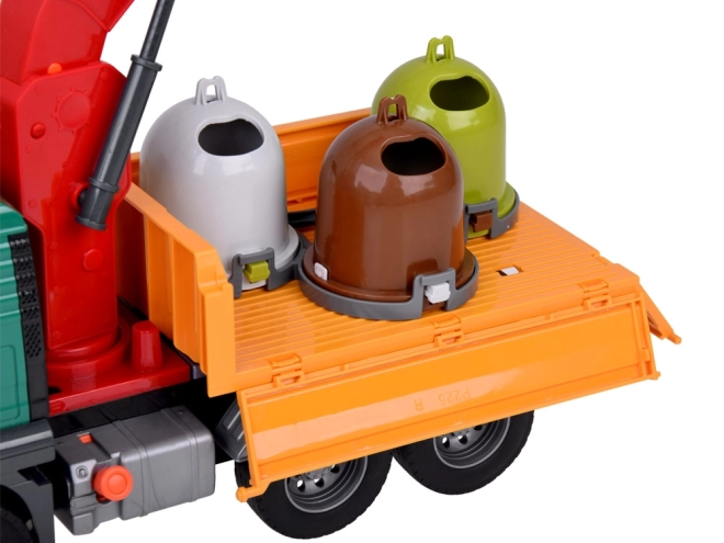 Edukativní popelářské auto s kontejnery