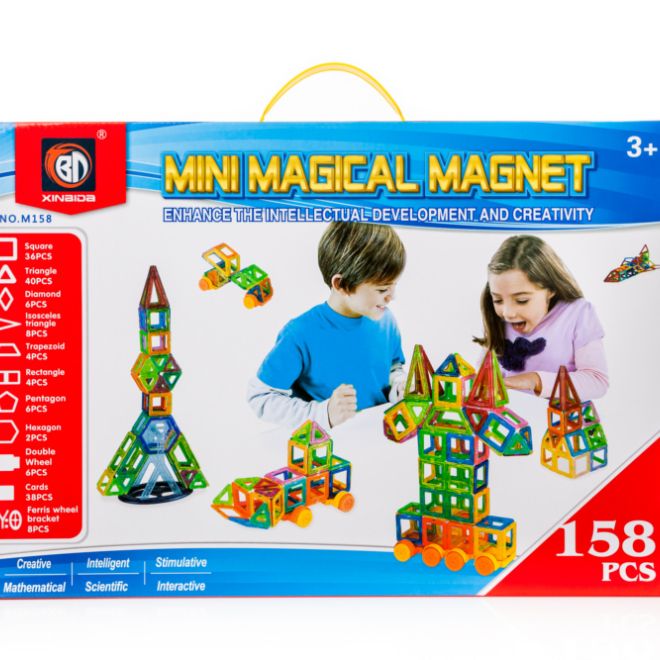 Magnetická stavebnice Magical Magnet - 158 dílů