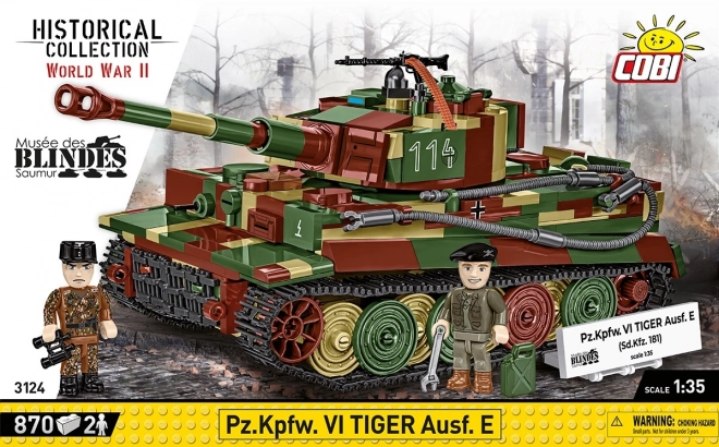 Model tanku Tiger I z 870 kostek