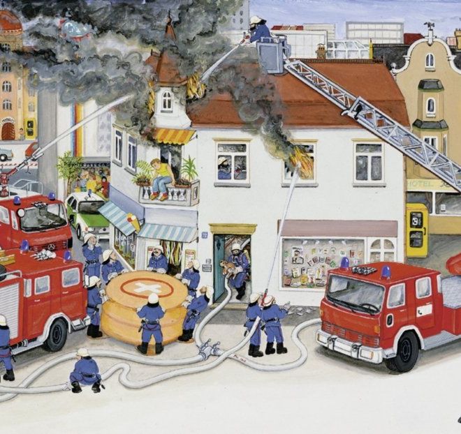 RAVENSBURGER Puzzle S hasičským sborem 2x24 dílků
