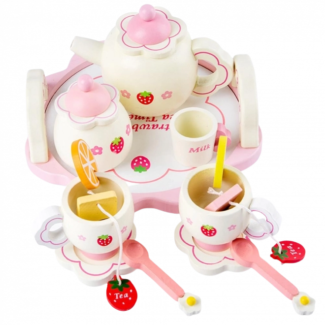 Dřevěný čajový set pro děti