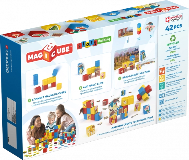 Geomag Magicube Three Little Pigs 42 dílků
