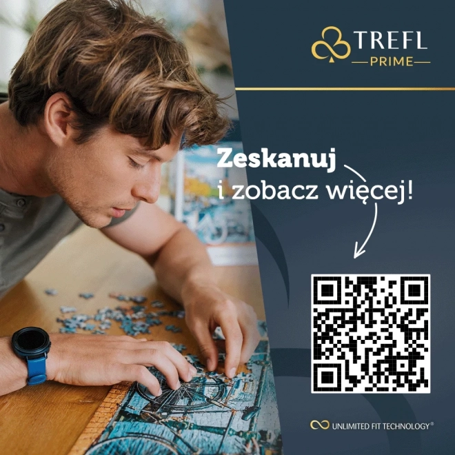 Puzzle TREFL Romantický západ slunce: Vernazza, Ligurie, Itálie 1500 dílků