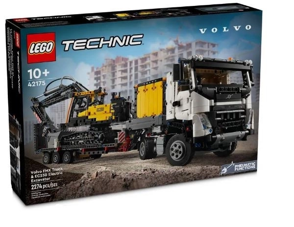 LEGO Technic 42175 Volvo FMX a koparka EC230 Electric