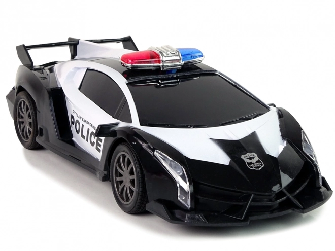 Policejní R/C závodní auto na dálkové ovládání + dobíjecí baterie