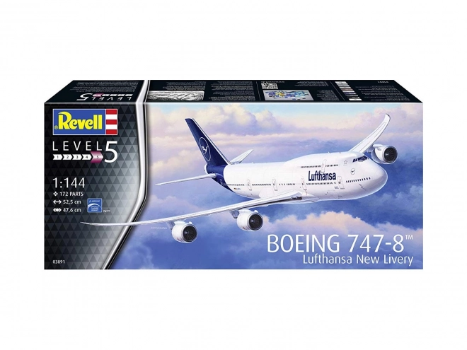 Plastikový model Boeing 747-8 Lufthansa nový