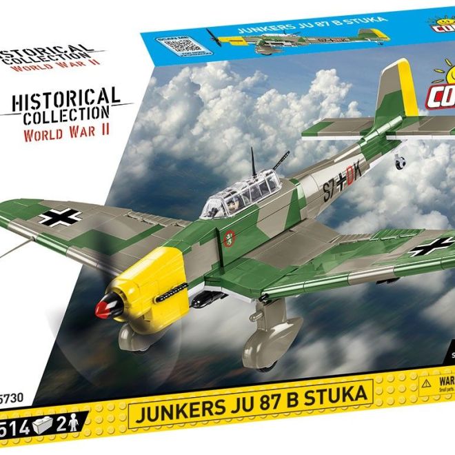 COBI 5730 II WW Junkers Ju 87 B Stuka, 1:32, 514 k, 2 f