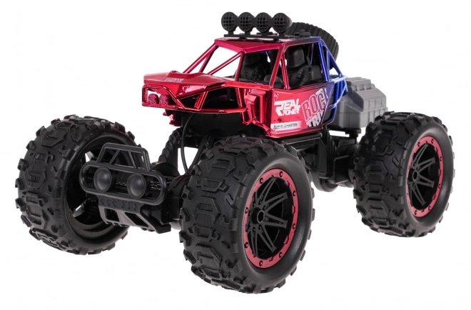 REAL ROCK Crawler s funkcí kouře R/C Červený