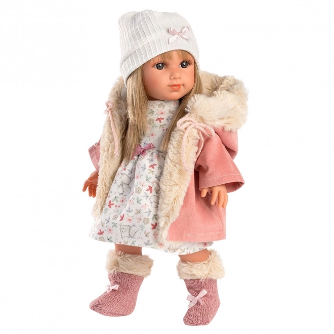 Llorens 53541 ELENA - realistická panenka s měkkým látkovým tělem - 35 cm