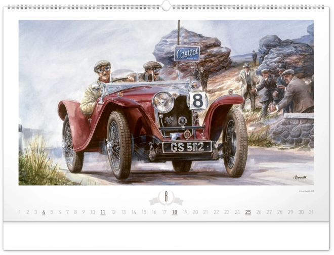 Nástěnný kalendář Oldtimers – Václav Zapadlík 2024, 64 × 42 cm