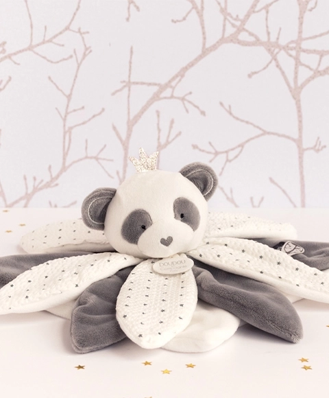 Doudou Dárková sada - plyšový usínáček panda 26 cm