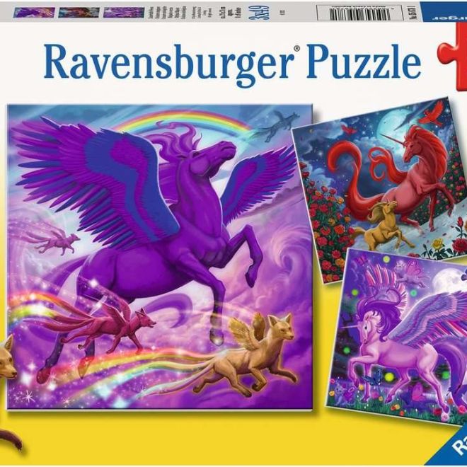 RAVENSBURGER Puzzle Mýtičtí vladaři 3x49 dílků