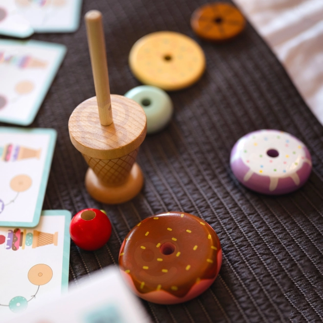 Woopie Green dřevěné zmrzliny montessori cukrárna