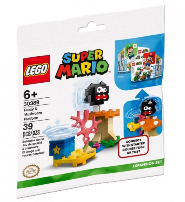 LEGO Super Mario 30389 Fuzzy i platforma s houbou