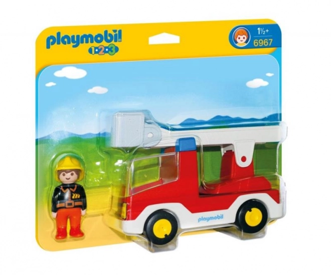 Hasičské auto s žebříkem Playmobil