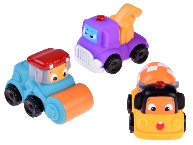 Set jucării moi mașini de construcții 3 bucăți 18M+ ZA4737B – A